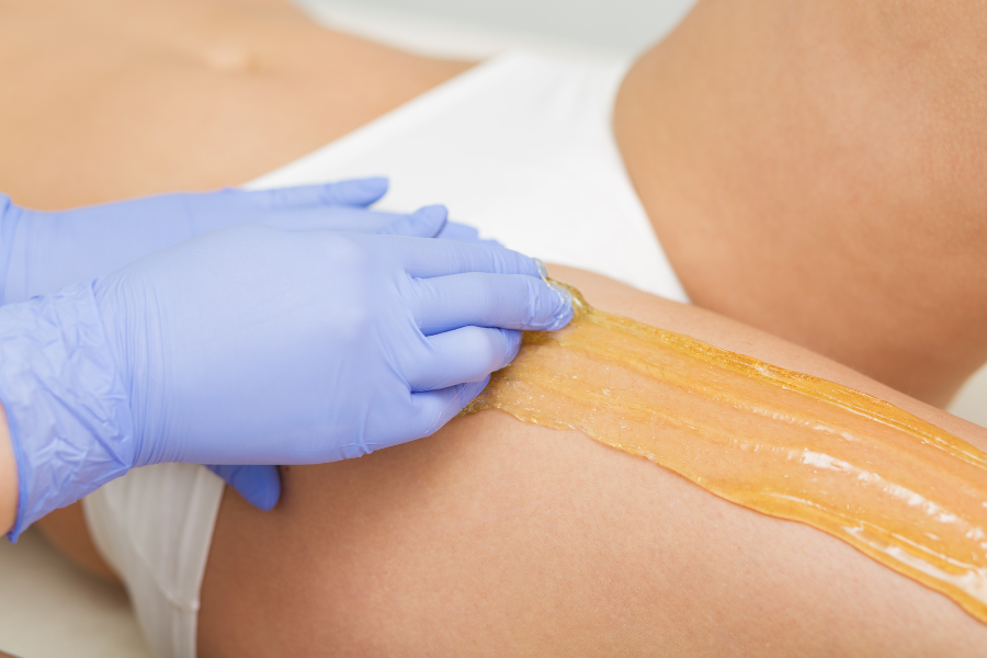 bikini sugaring treatment